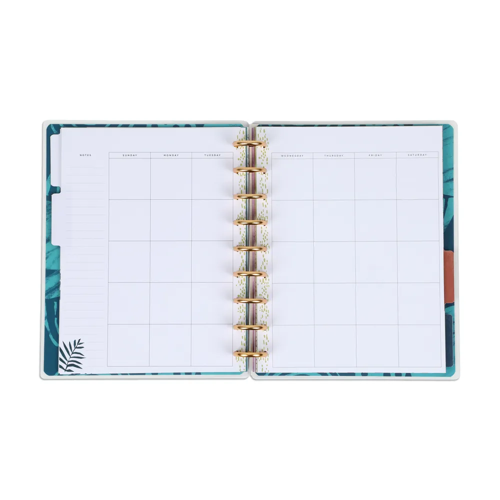 Happy Planner Tropical Boho agenda journalier non daté 4 mois