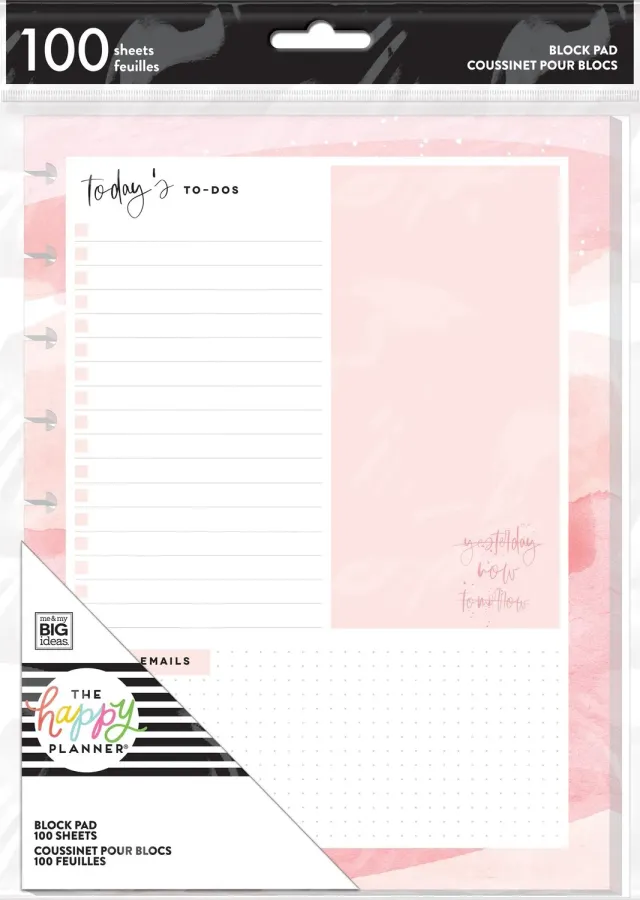 Happy Planner Biz Babe Classic bloc papier 100 feuilles ligné