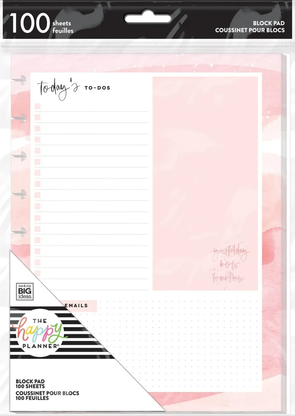 Happy Planner Biz Babe Classic bloc papier 100 feuilles ligné