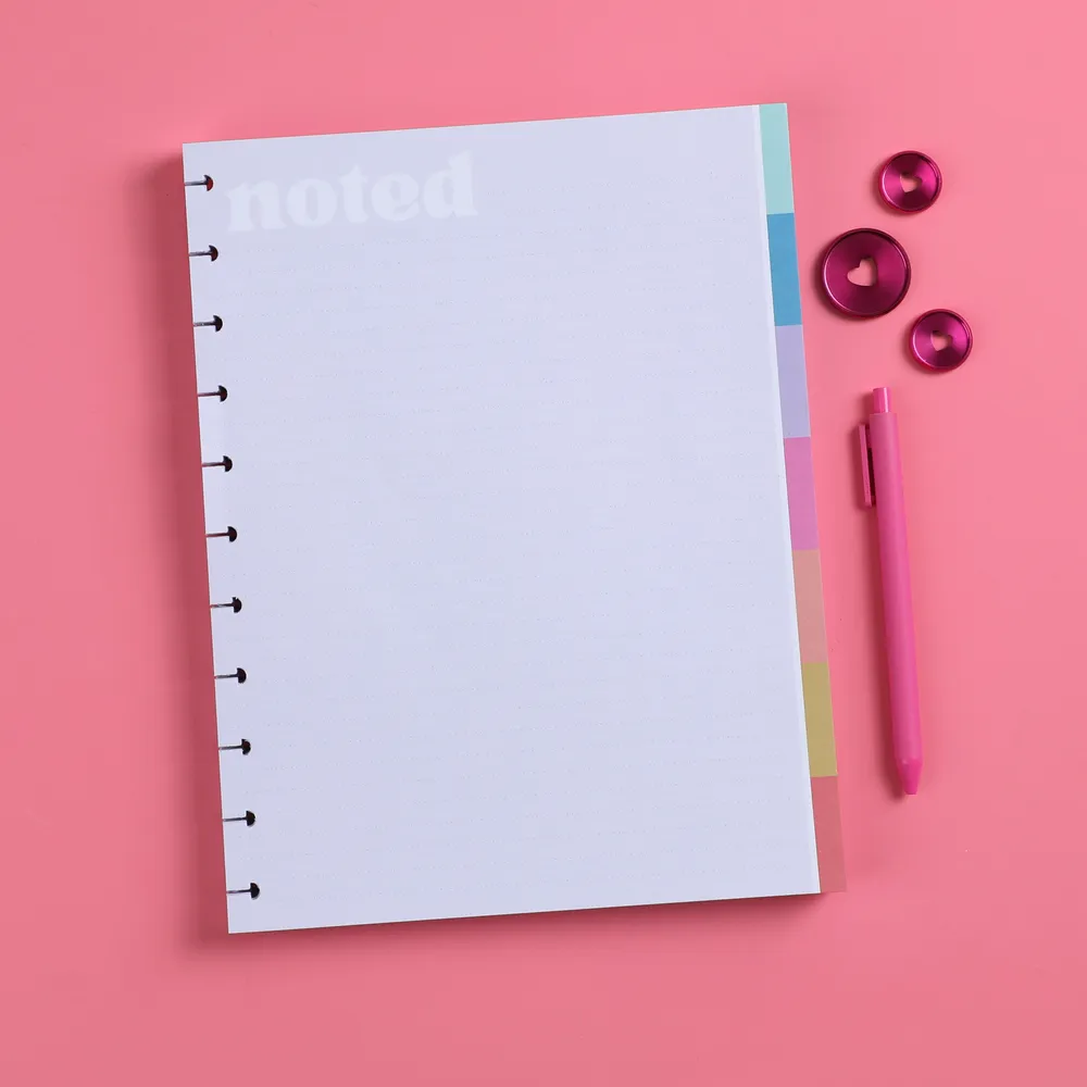 Happy Planner Happy Brights bloc-notes Big 100 pointillé ligné