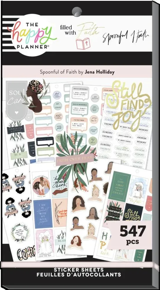 Happy Planner Filled with Faith stickers foi 547