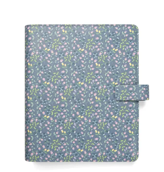 Filofax Meadow A5 organiseur bleu fleuri