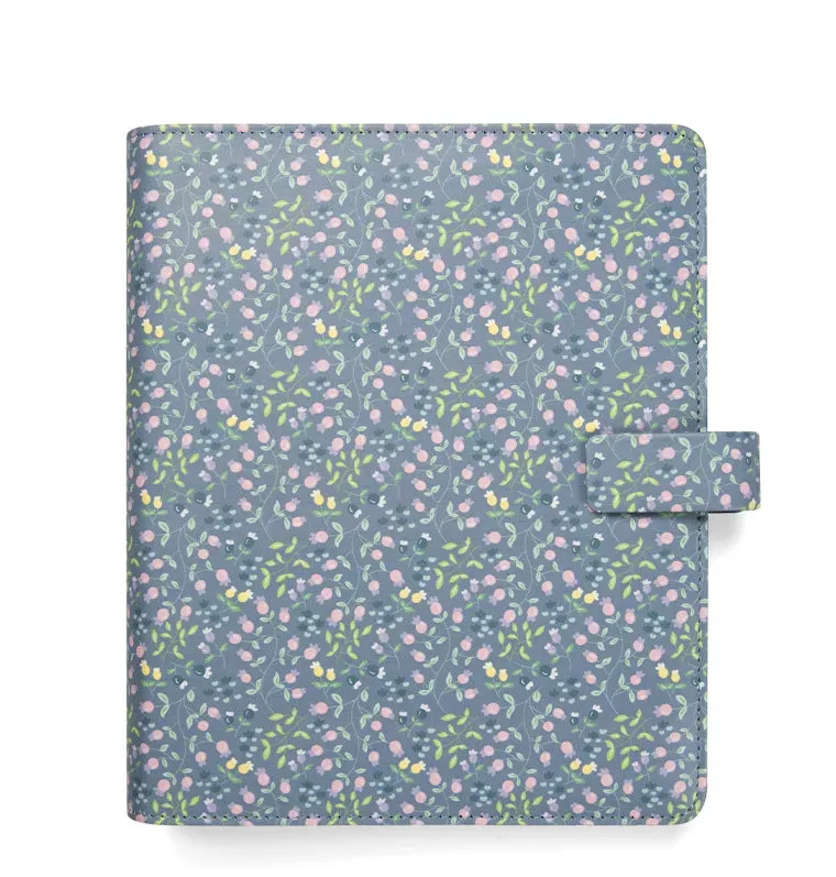 Filofax Meadow A5 organiseur bleu fleuri