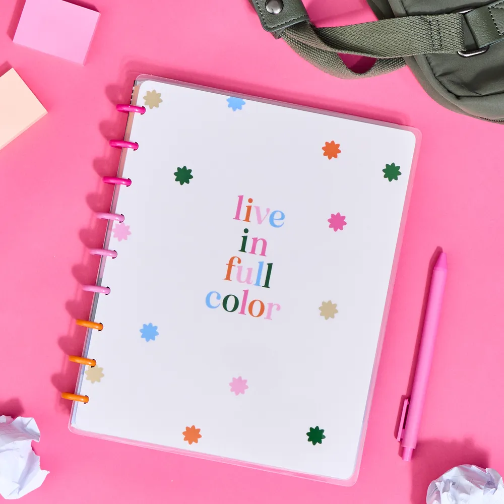 Happy Planner Playful Brights carnet pointillé ligné Classic 60 feuilles