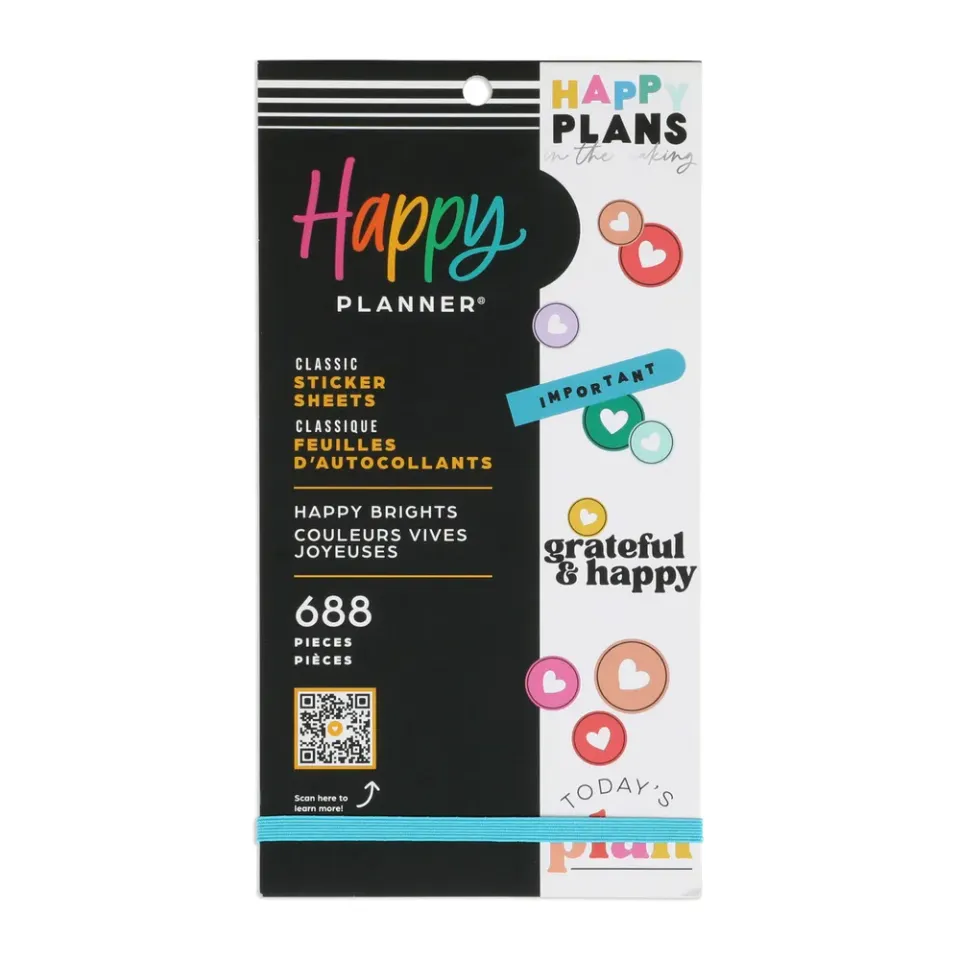 Happy Planner Happy Brights autocollants 688 coloré