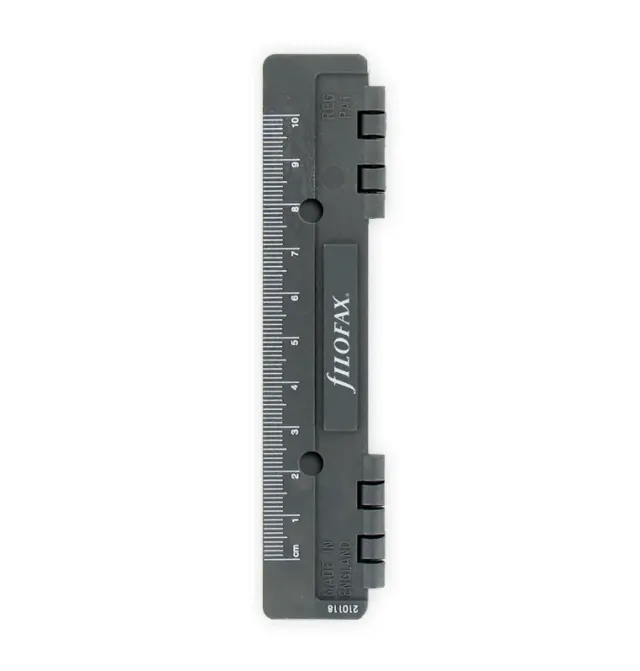 Filofax perforateur règle pocket plastique 2 feuilles