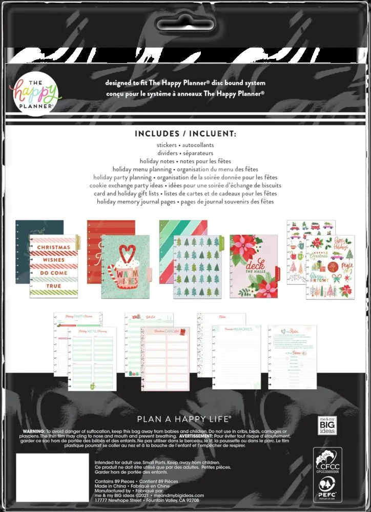 Happy Planner Christmas Planning Classic extension agenda Noël