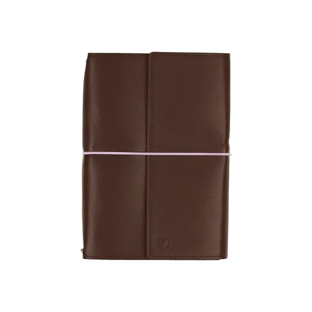 Happy Planner Espresso folio cuir vegan A5 non daté