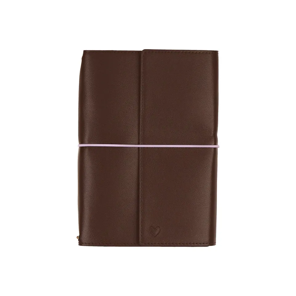 Happy Planner Espresso folio cuir vegan A5 non daté