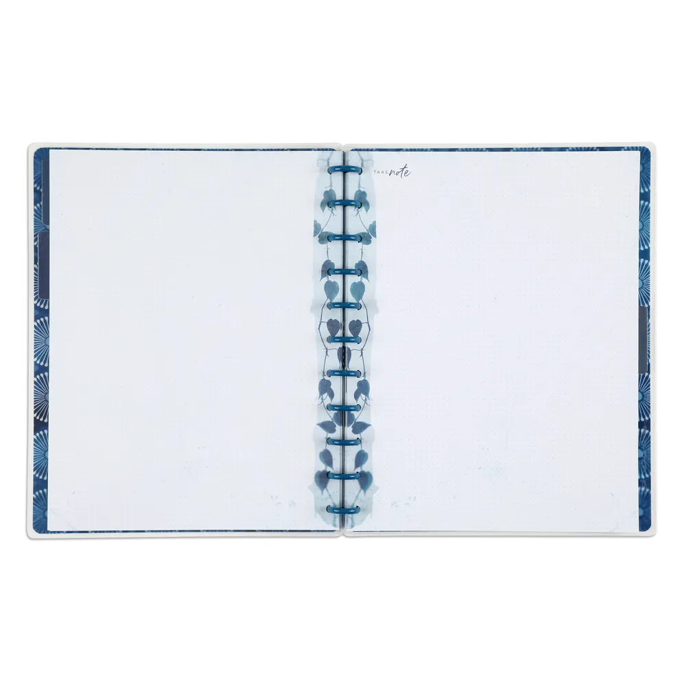 Happy Planner Cyanotype Big carnet pointillé 60 feuilles bleu