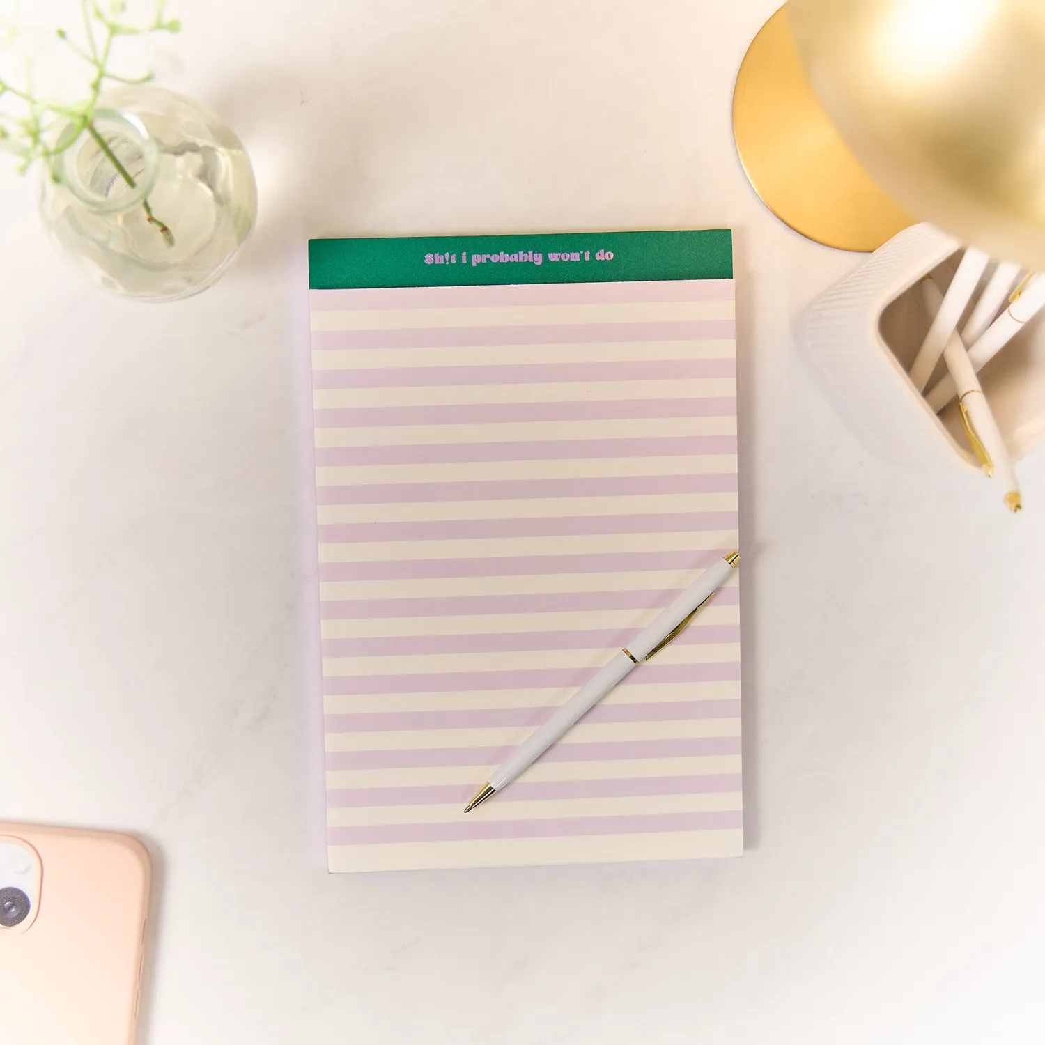 Happy Planner Current Mood bloc-notes ligné doré