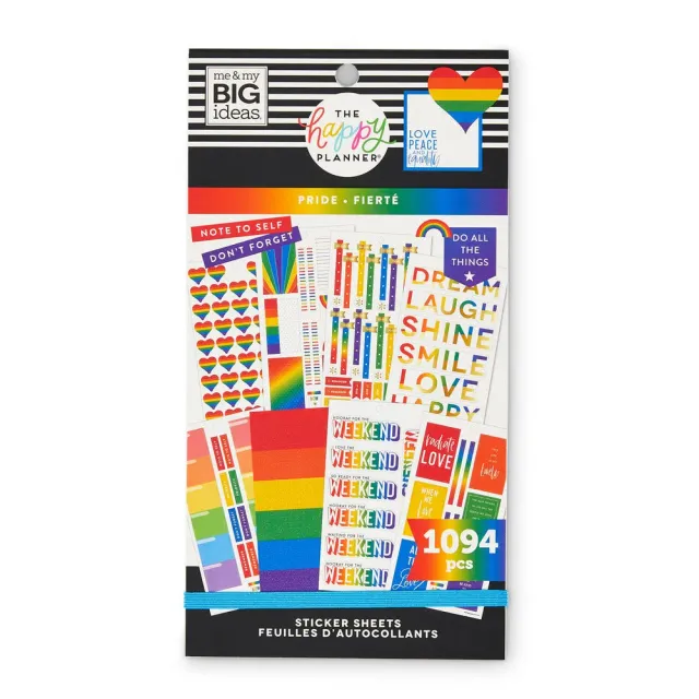 Happy Planner Pride stickers value pack 1094