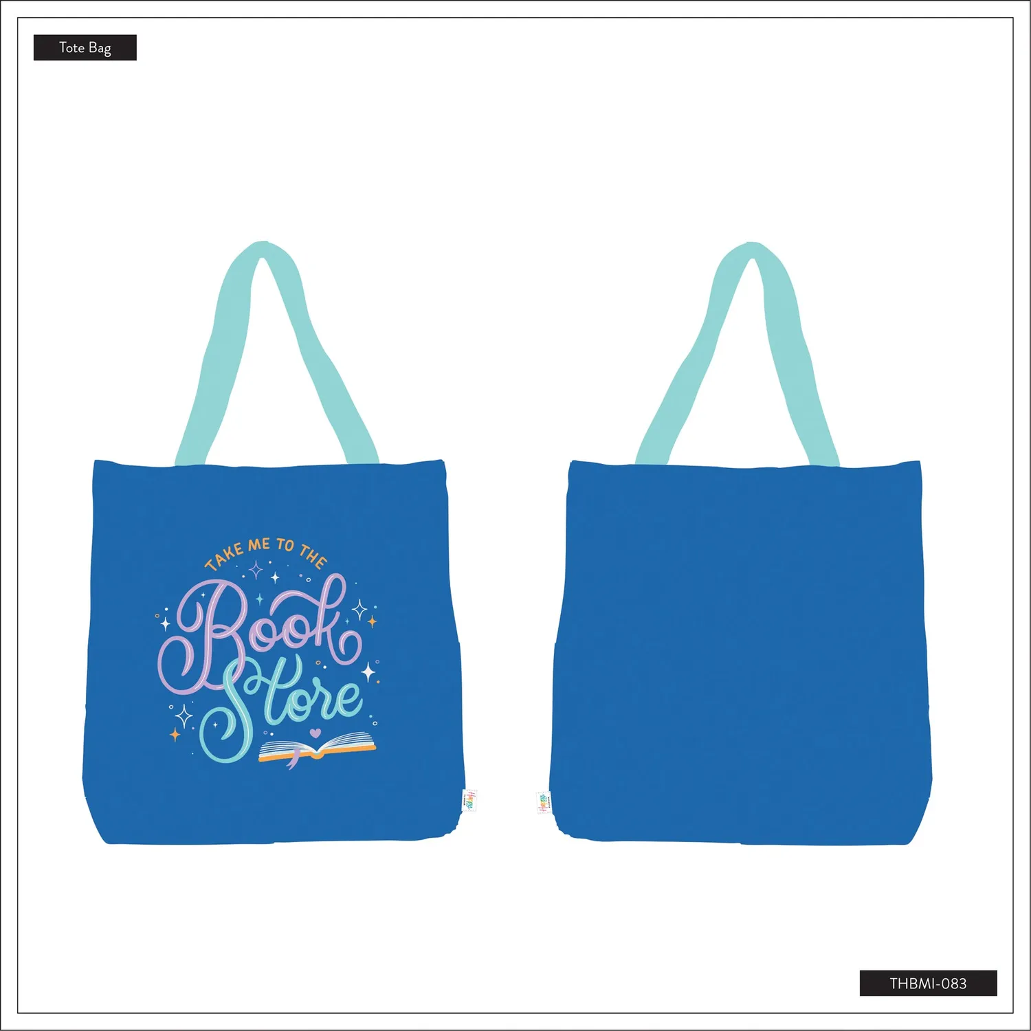 Happy Planner One More Chapter tote bag toile livre librairie