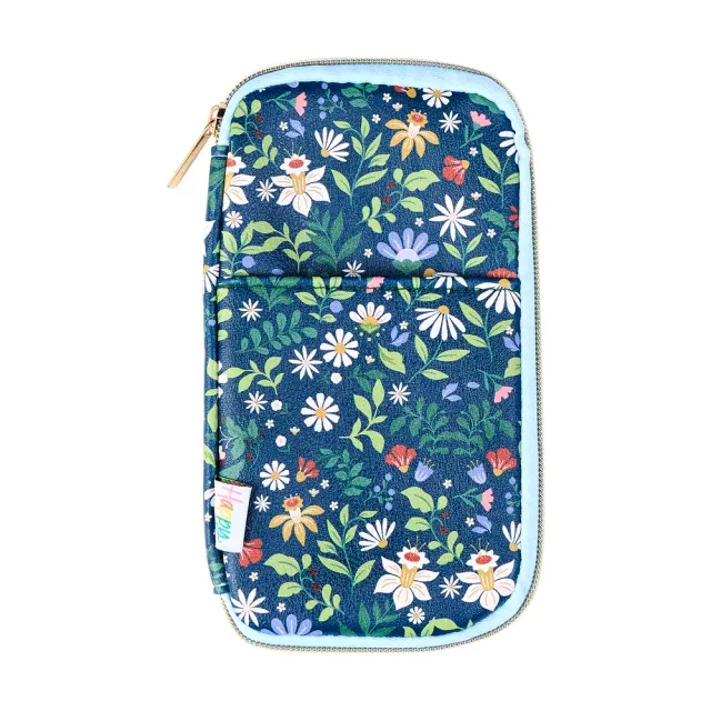 Happy Planner Forest Flowers pochette zippée élastique fleurs
