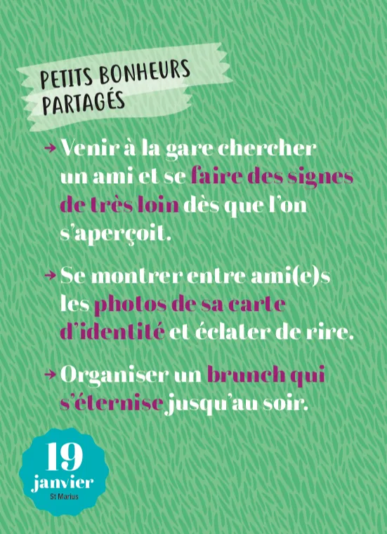 Frigobloc L'Année à Bloc Idées Positives éphéméride 365 jours