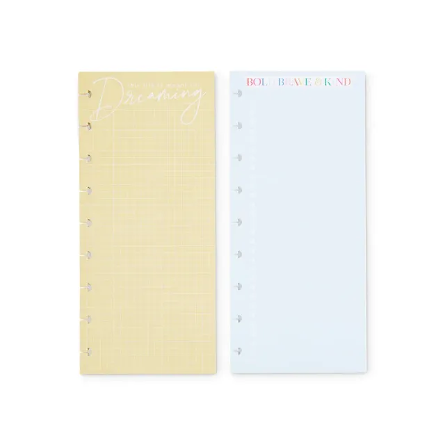 Happy Planner Bold and Bright recharge Skinny Classic 60 feuilles
