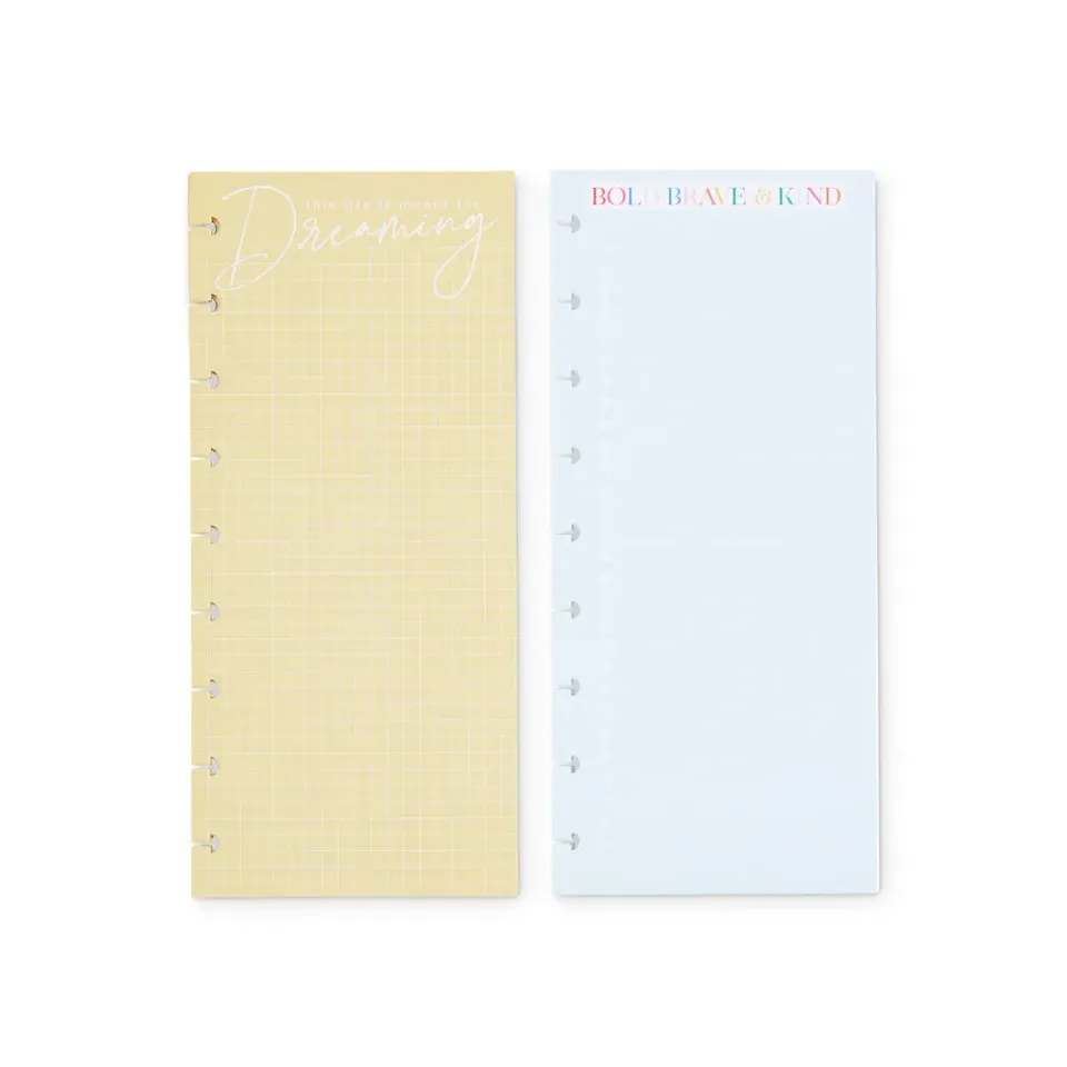 Happy Planner Bold and Bright recharge Skinny Classic 60 feuilles