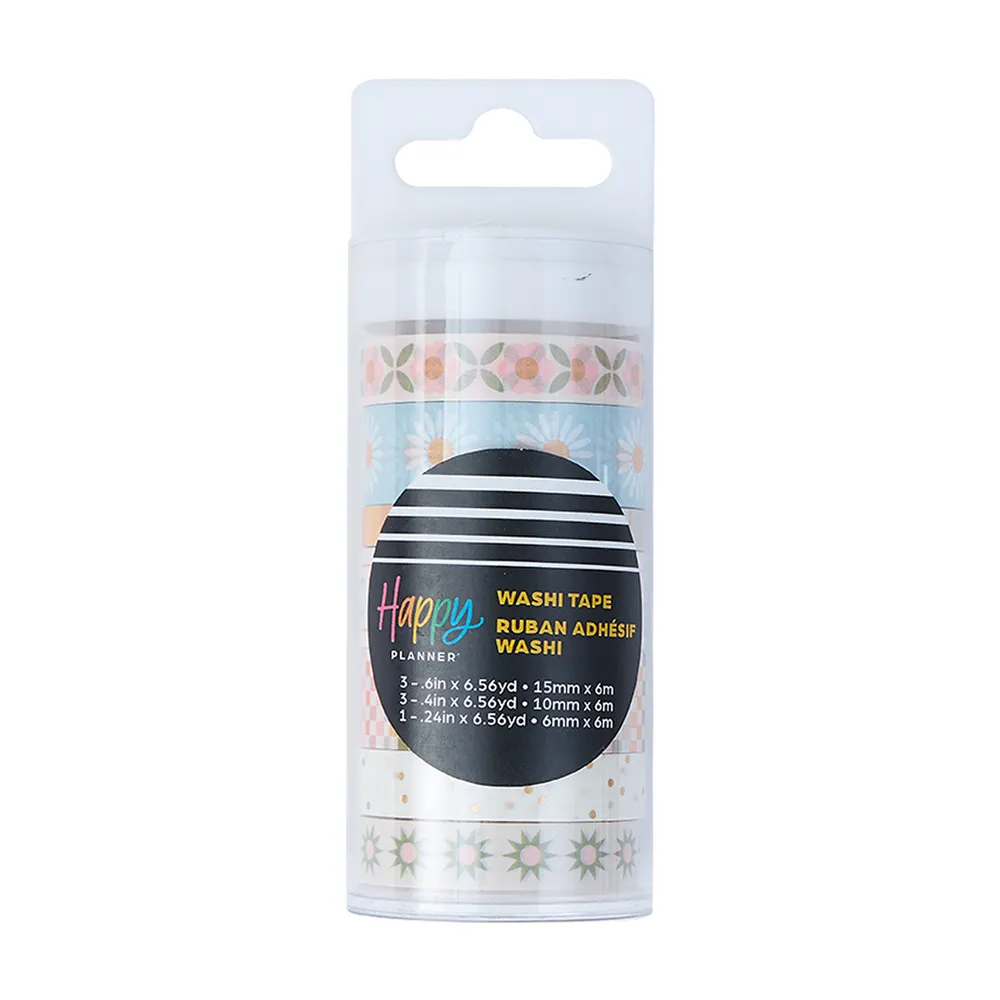 Happy Planner Simple Joys washi tape 7 rouleaux floral