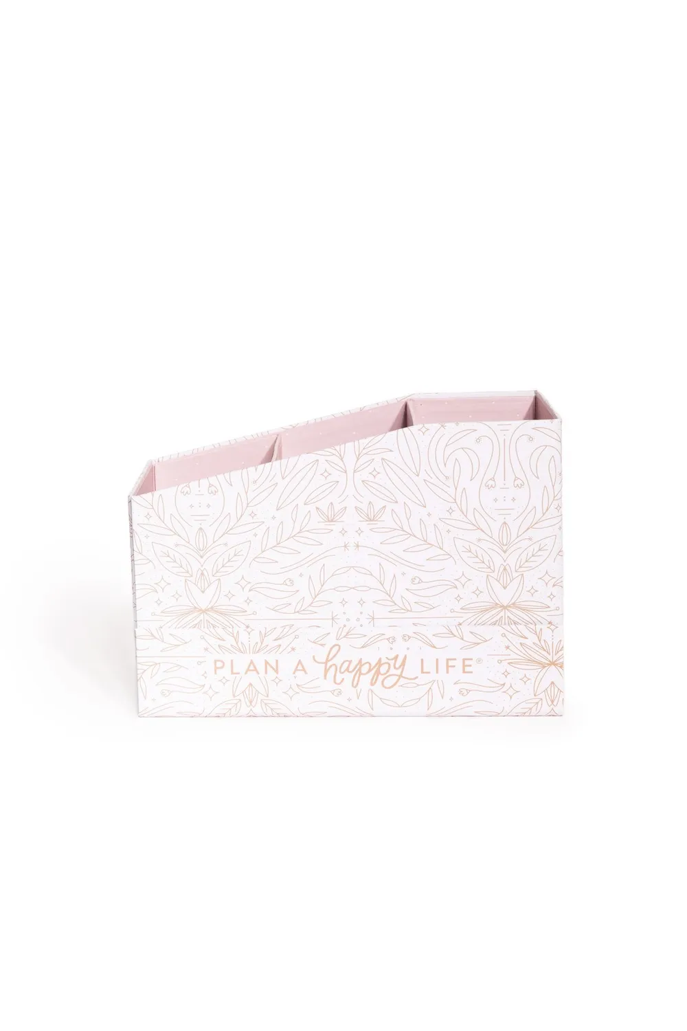 Happy Planner Neutral Florals boite rangement 21 livres
