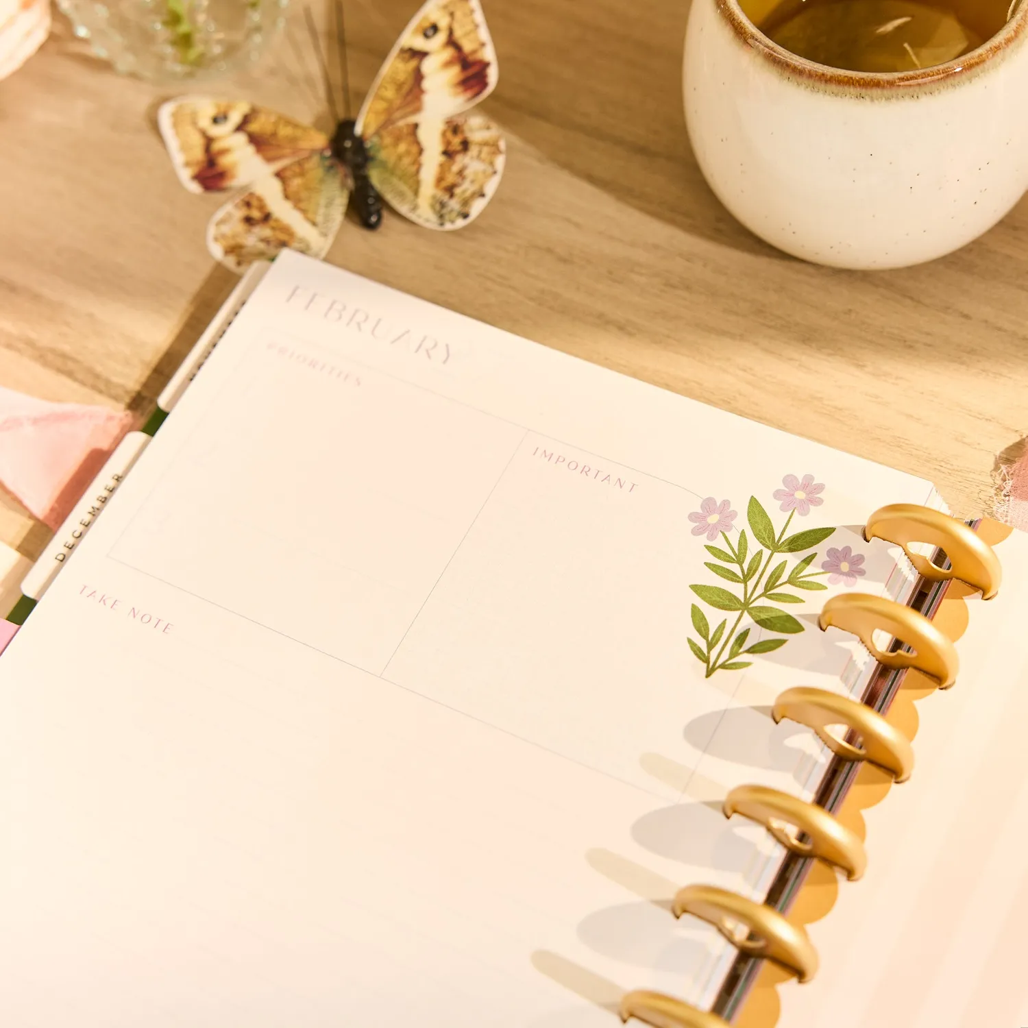 Happy Planner Spring Tapestry agenda Classic vertical 12 mois