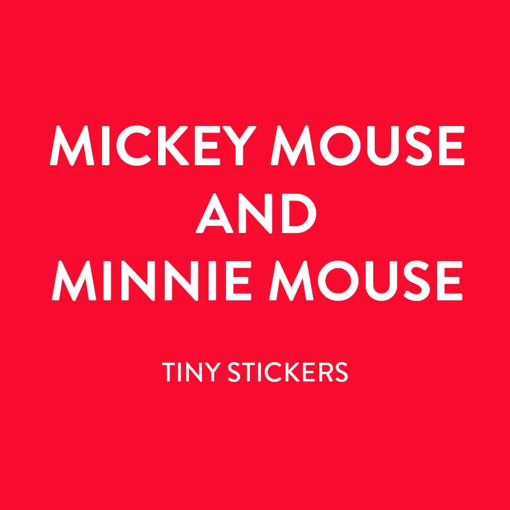Happy Planner Disney Mickey Minnie bloc stickers 20 feuilles