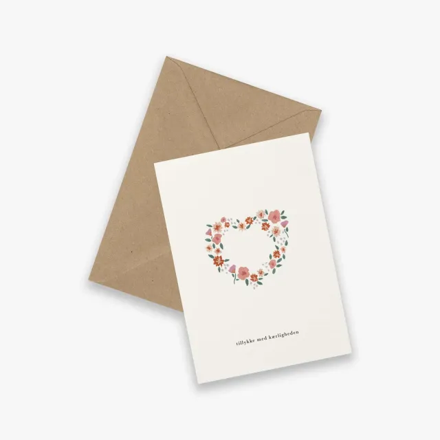 Kartotek Kærlighedskrans carte mariage amour