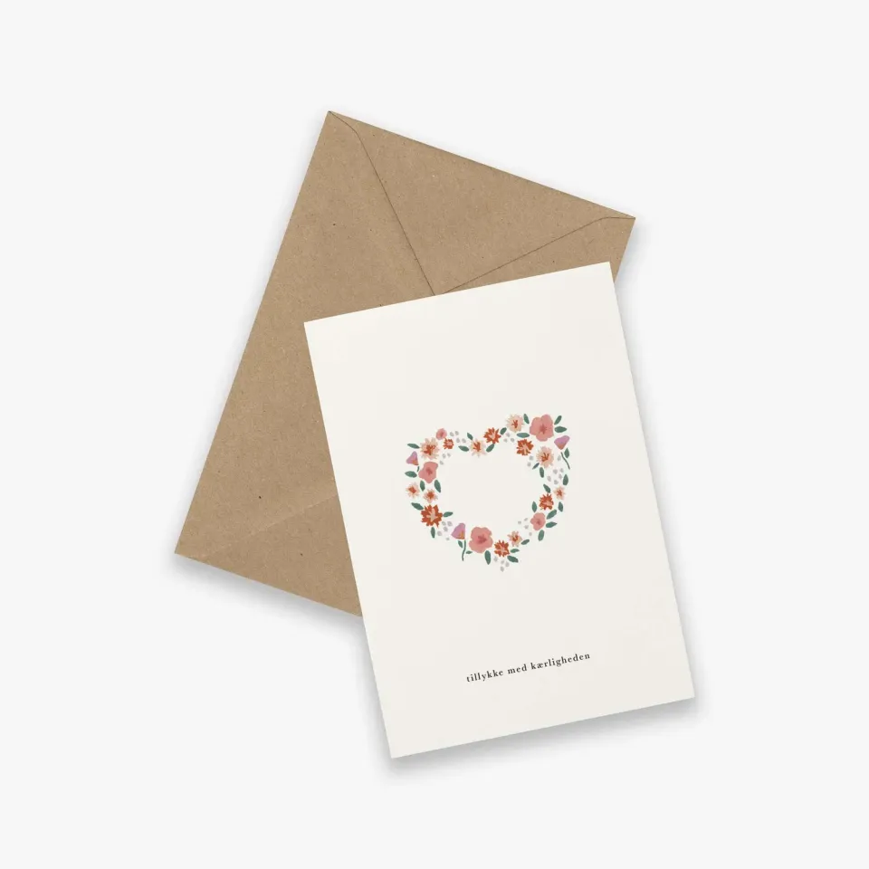 Kartotek Kærlighedskrans carte mariage amour