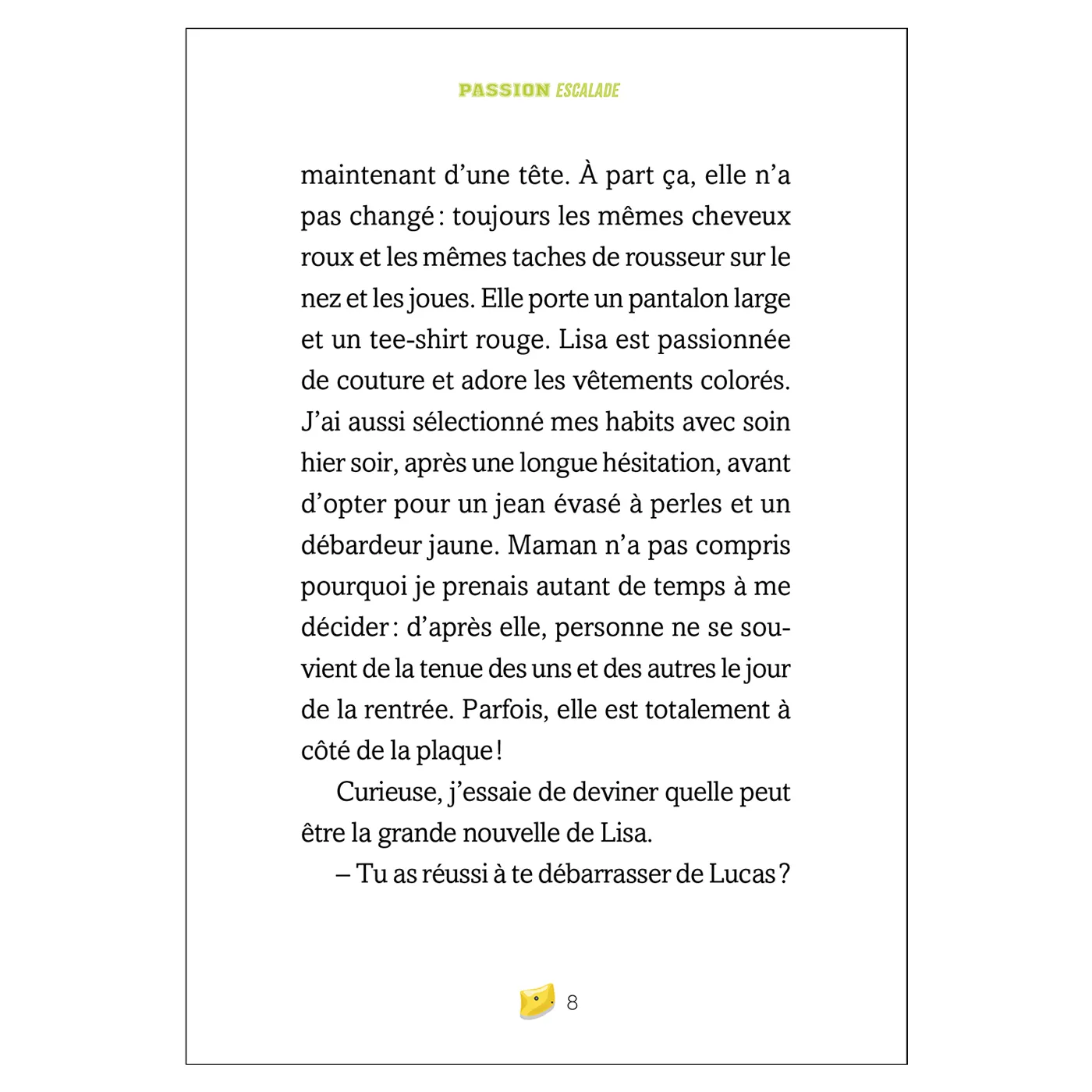 Frigobloc Passion escalade Tome 1 roman jeunesse 9 ans