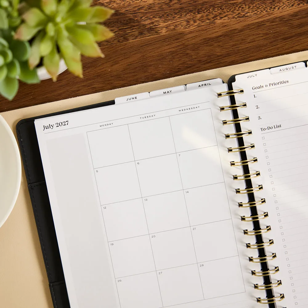 Happy Planner Citrine Midnight Plaid 2027 Classic agenda professionnel