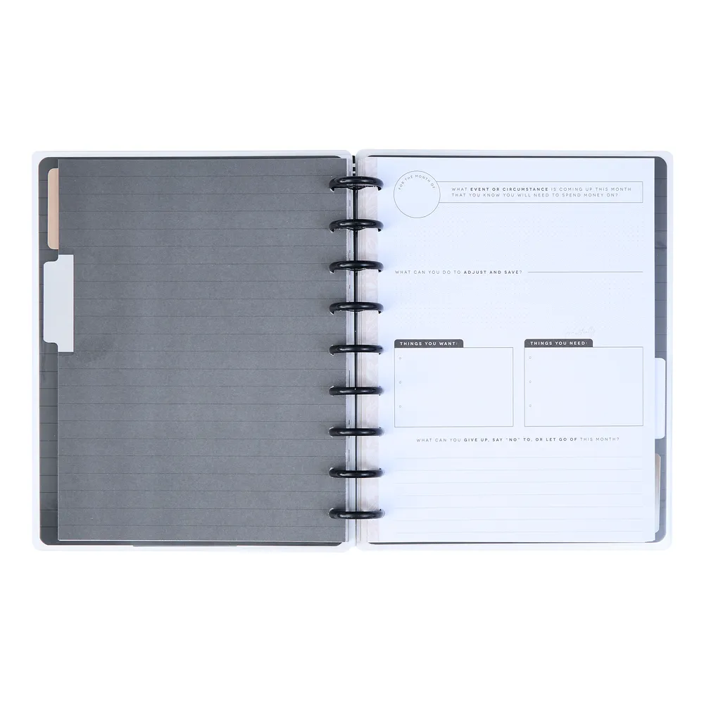 Happy Planner Sketchy Floral journal budget guidé 80 pages