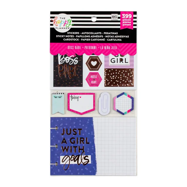 Happy Planner Boss Babe stickers multipack 399 pièces doré