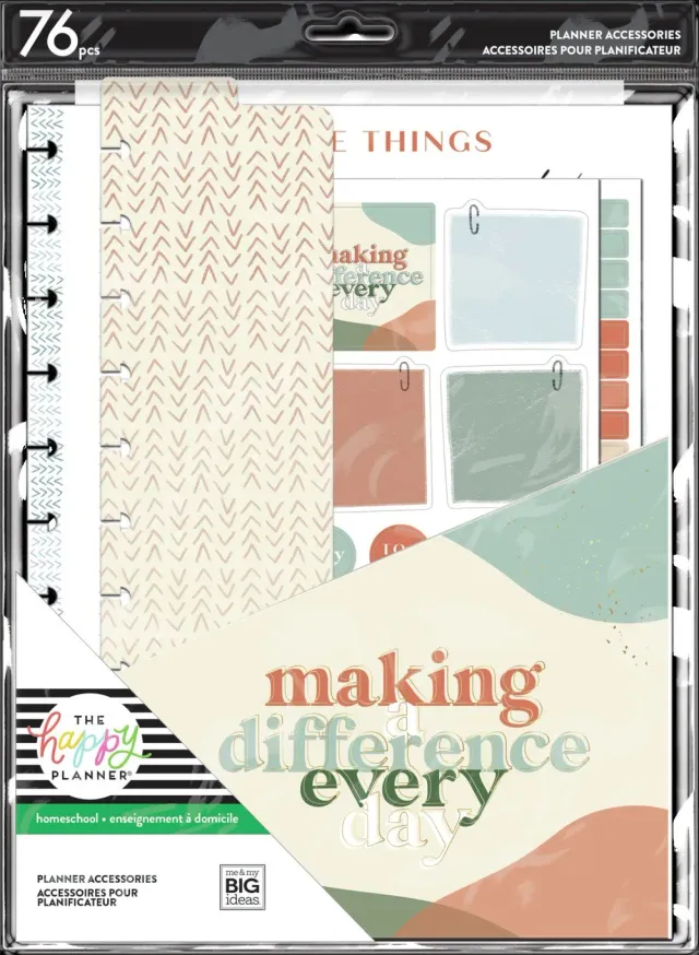 Happy Planner Peachy Homeschool kit accessoires Big
