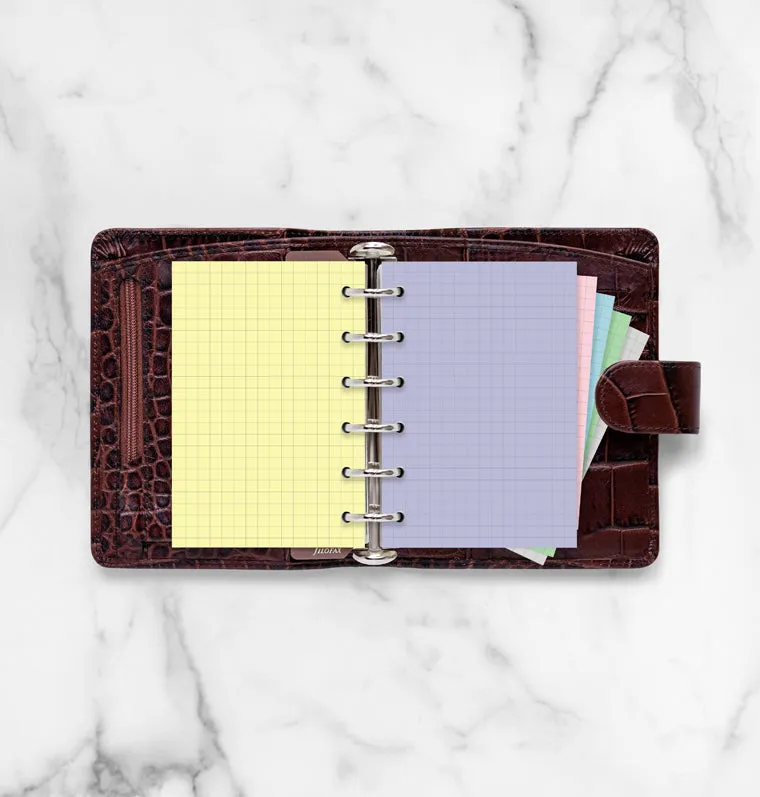 Filofax Pastels Pocket recharge papier quadrillé pastel