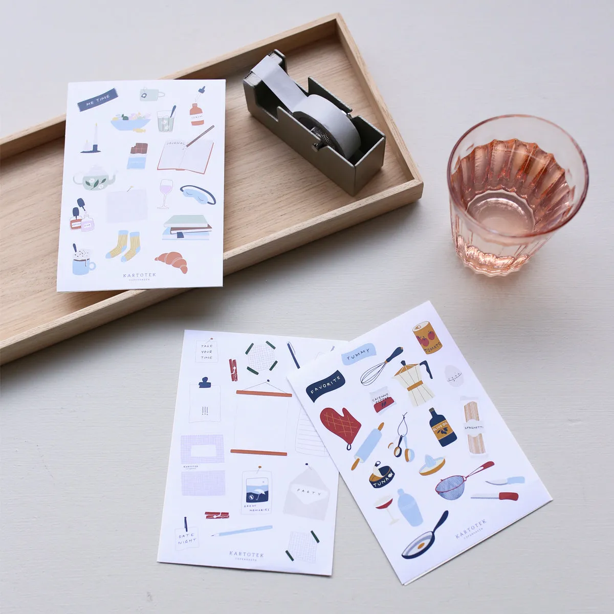 Kartotek Me Time stickers journal mignon