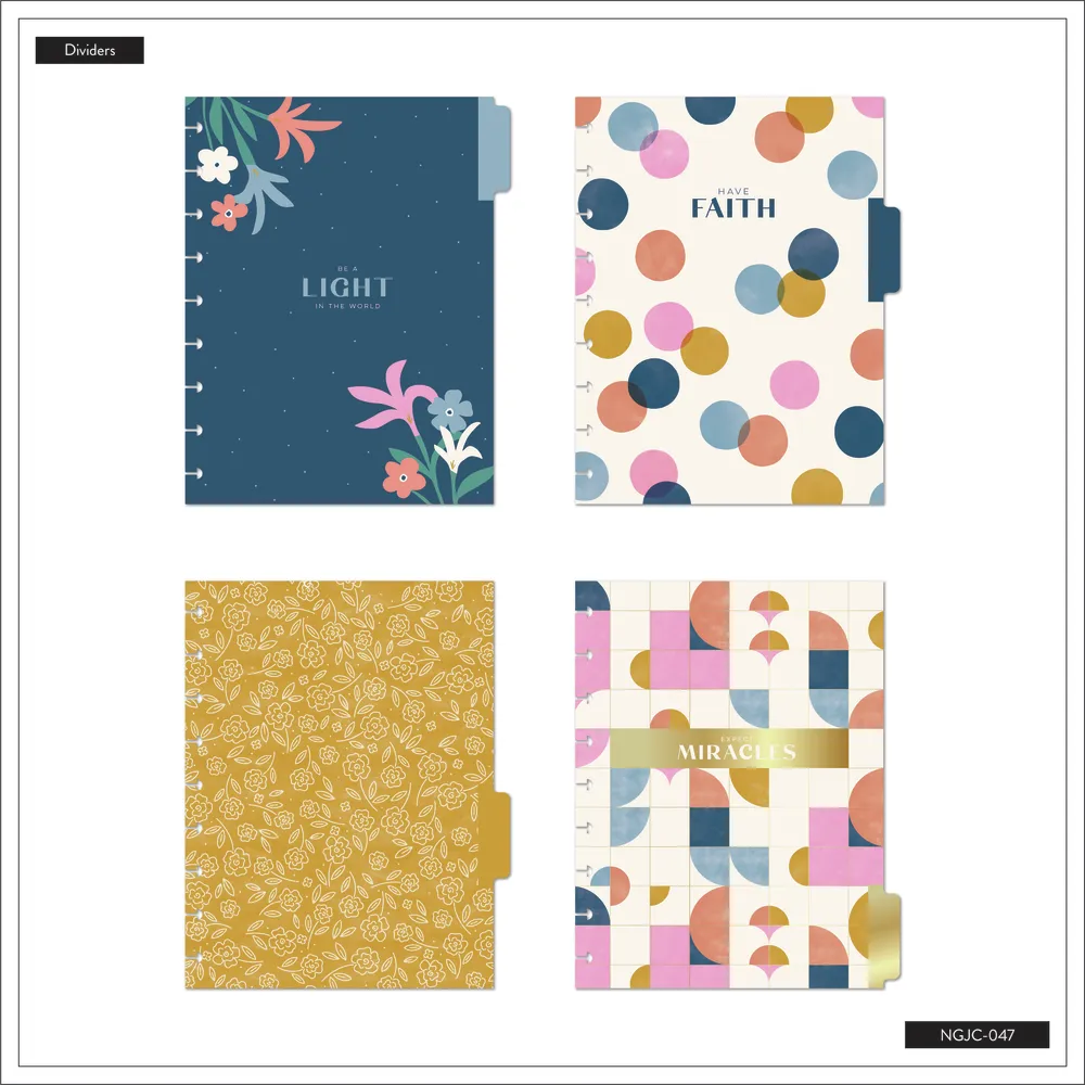 Happy Planner Bold Blossoms journal guidé Classic foi 80 feuilles