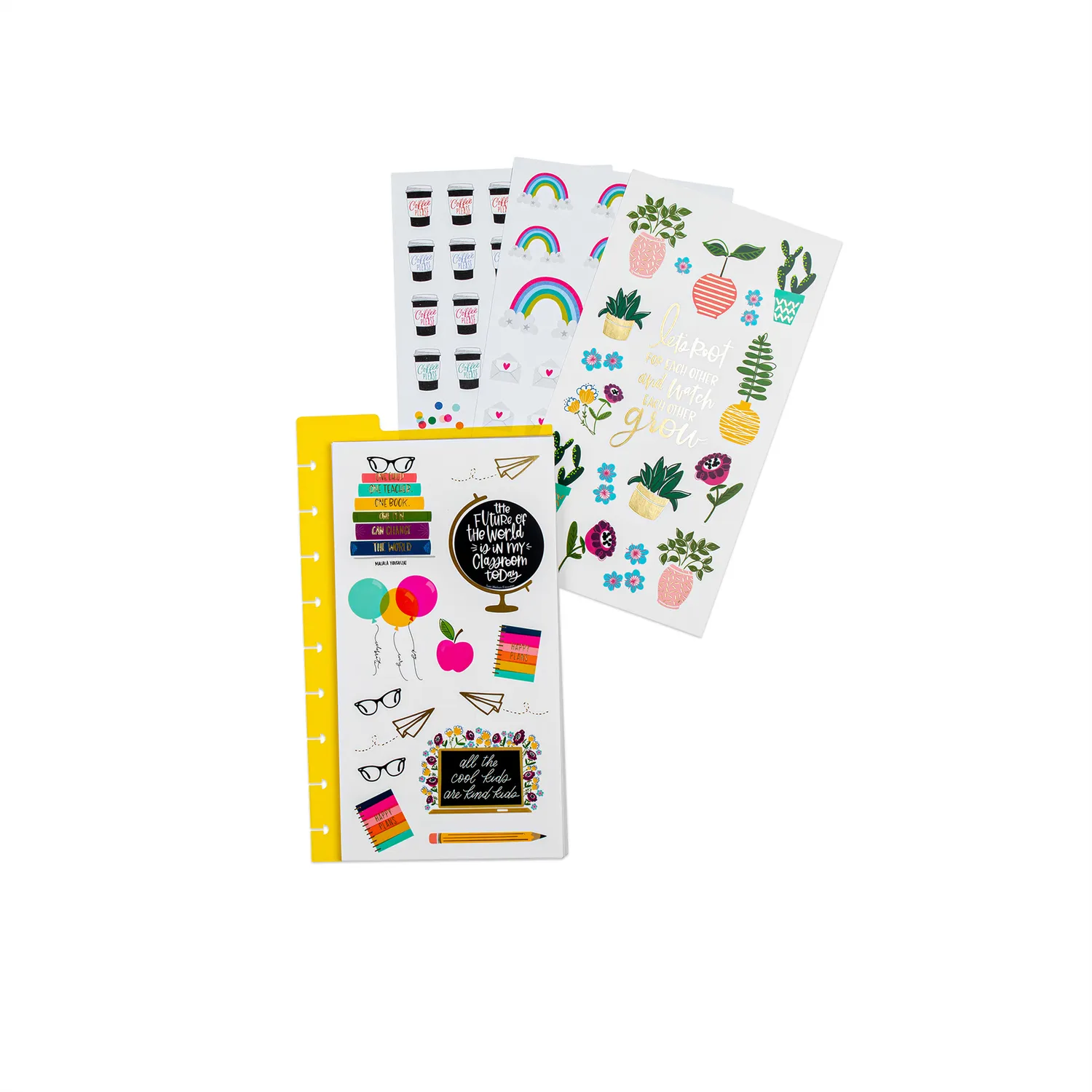 Happy Planner Teacher Icons stickers école snap-in 757 pièces