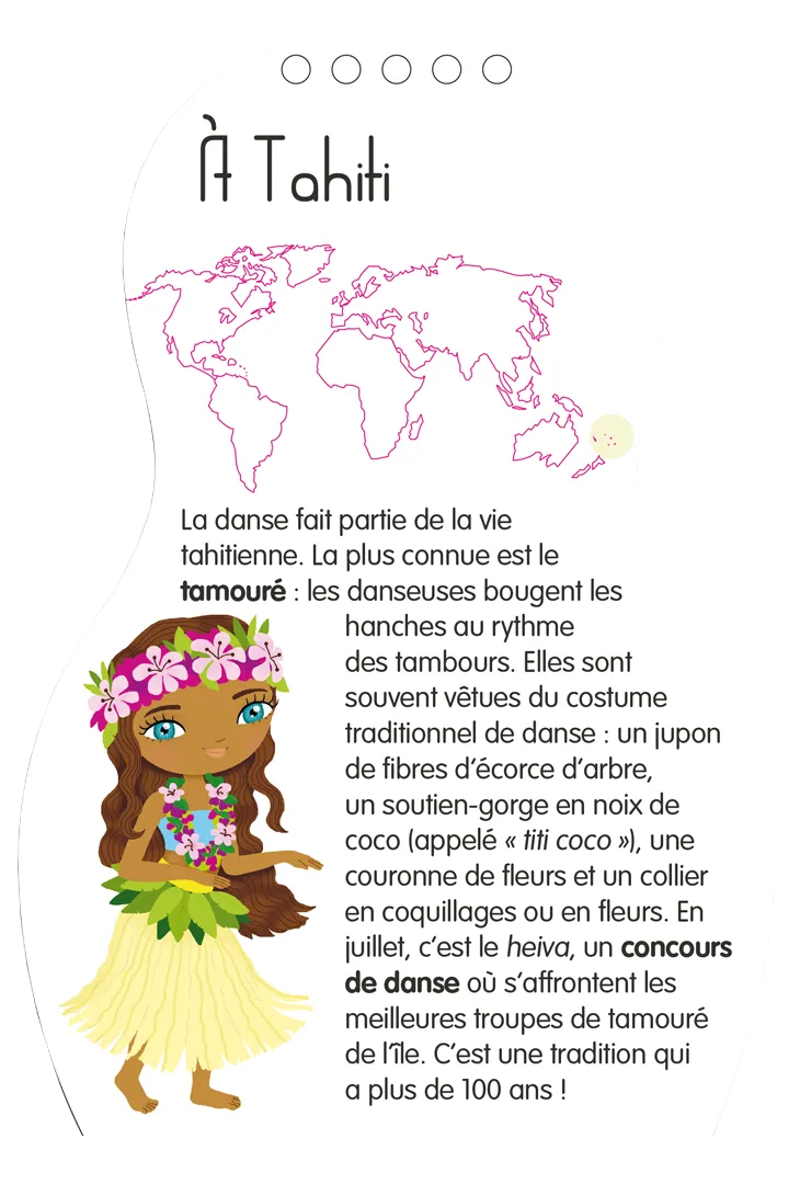 Minimiki Danses du monde carnet créatif stickers