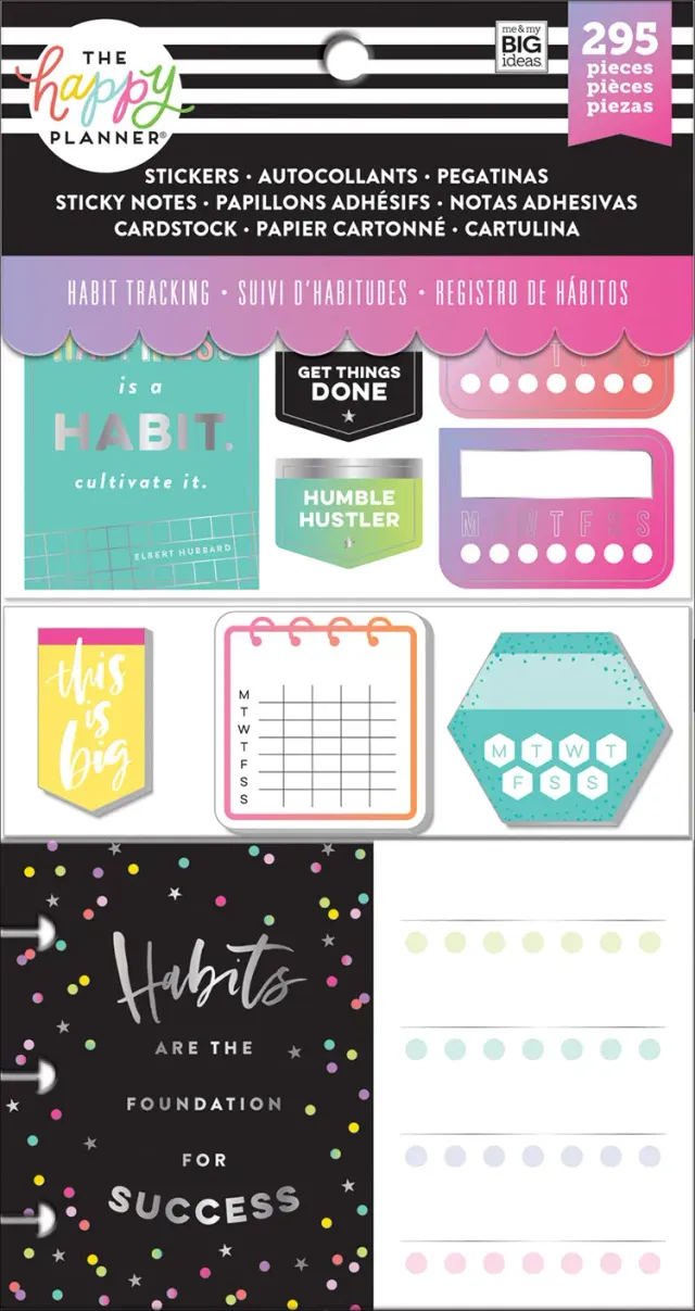 Happy Planner Habit Tracking pack accessoires habitudes