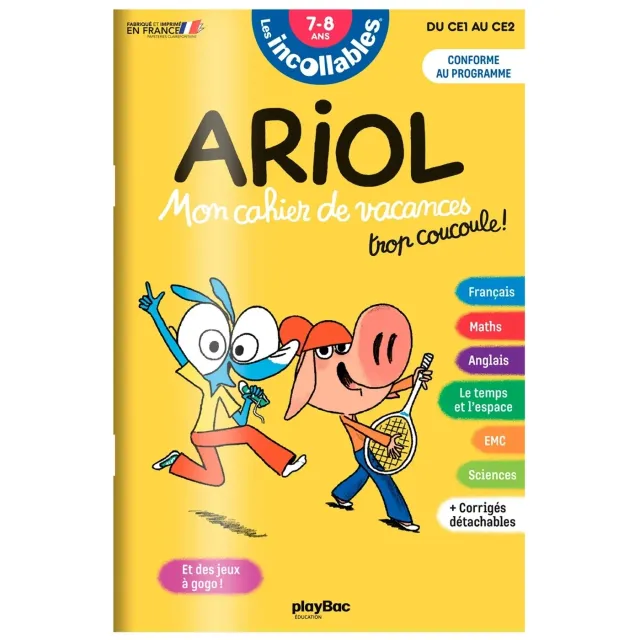 Frigobloc Les Incollables Ariol cahier de vacances CE1-CE2 7-8 ans