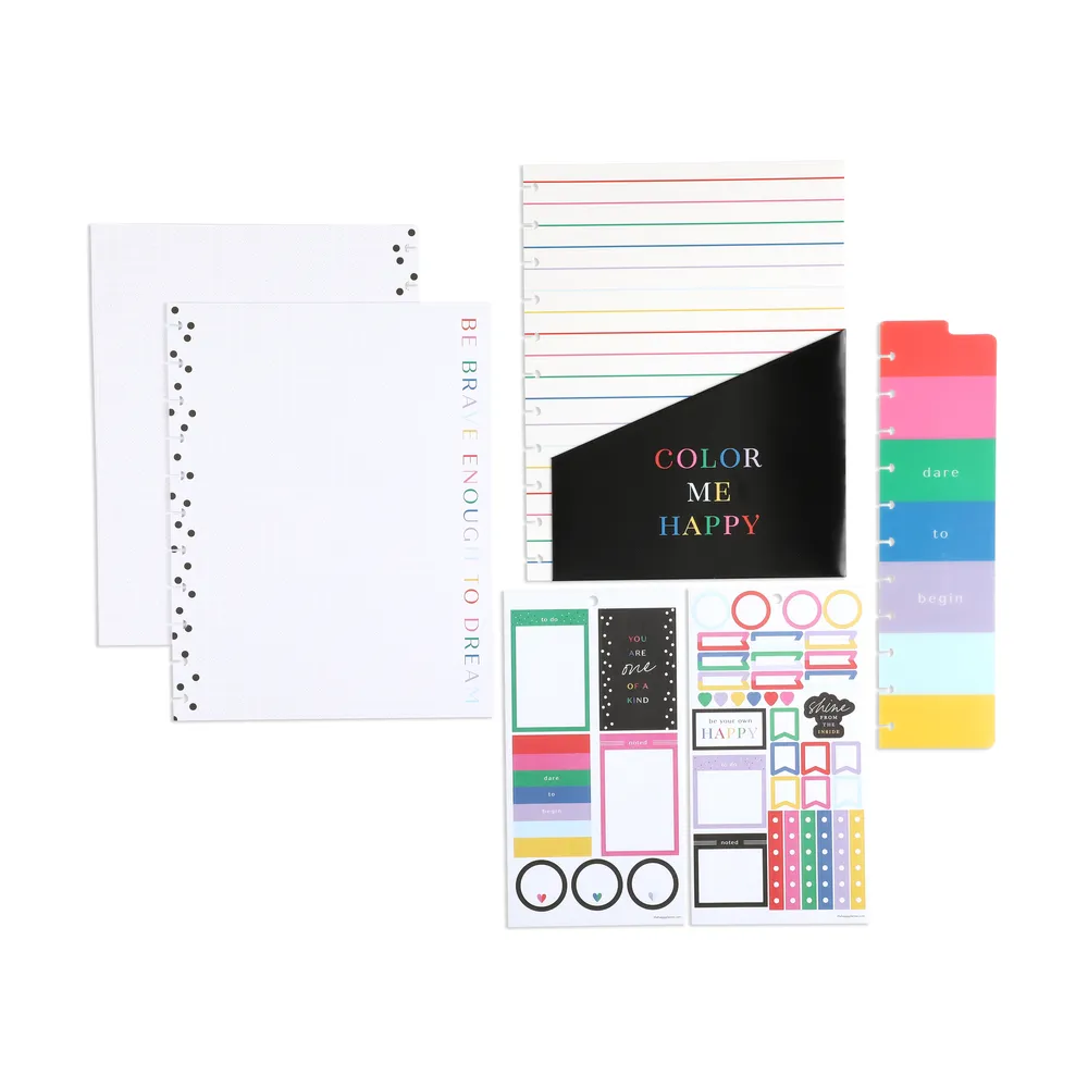Happy Planner Color Me Happy kit Big 65 accessoires couleur