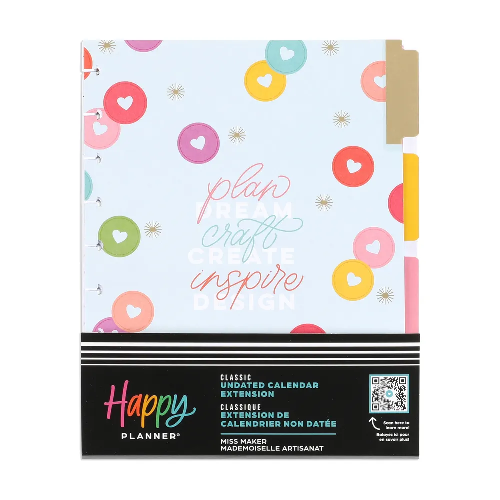Happy Planner Miss Maker recharge checklist Classic 4 mois couture