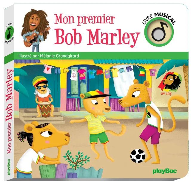 Frigobloc Mon Premier Bob Marley livre musical bébé 5 chansons