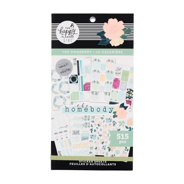 Happy Planner The Homebody stickers Classic 515 fleuri