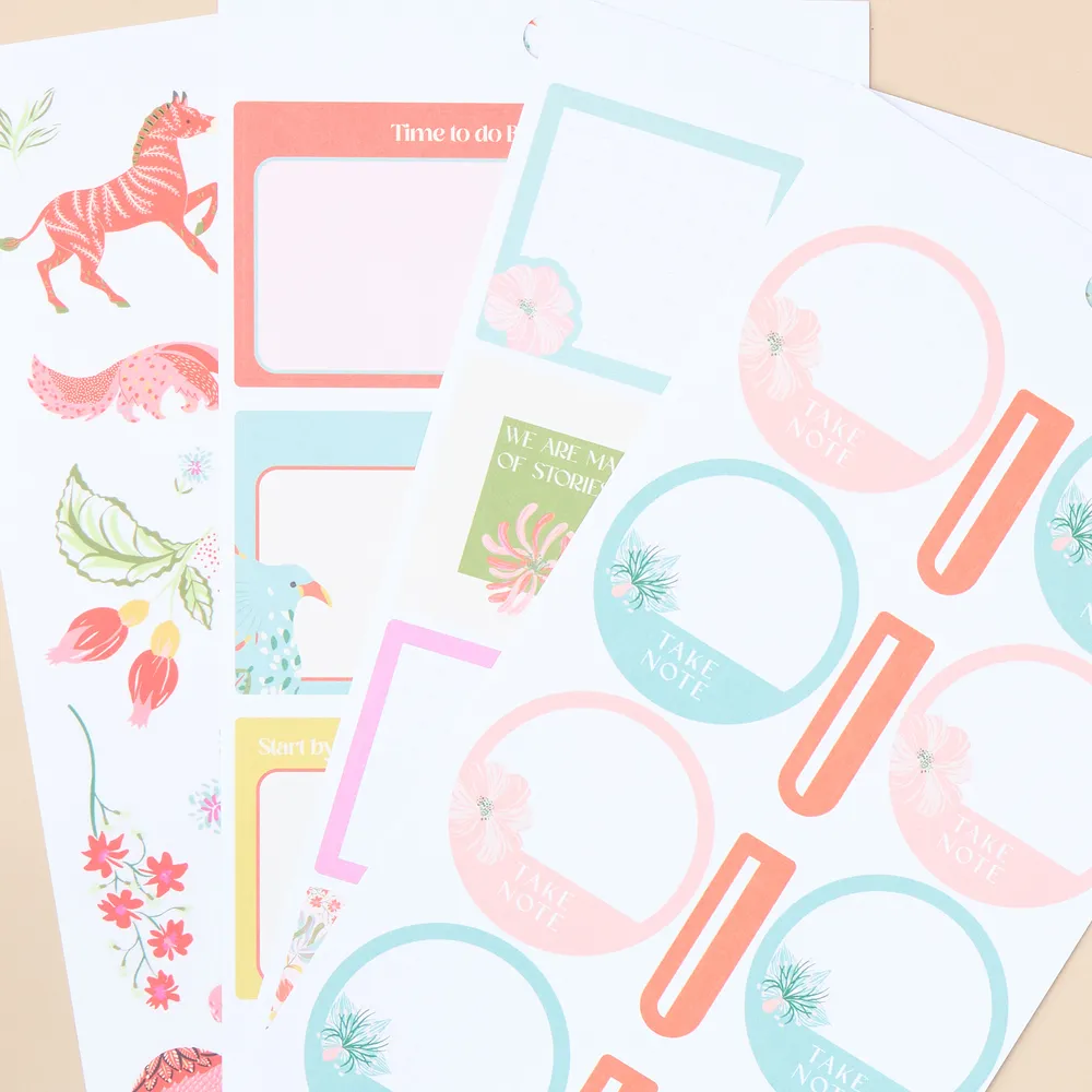 Happy Planner Lush Linens stickers Big 712 pièces 30 feuilles