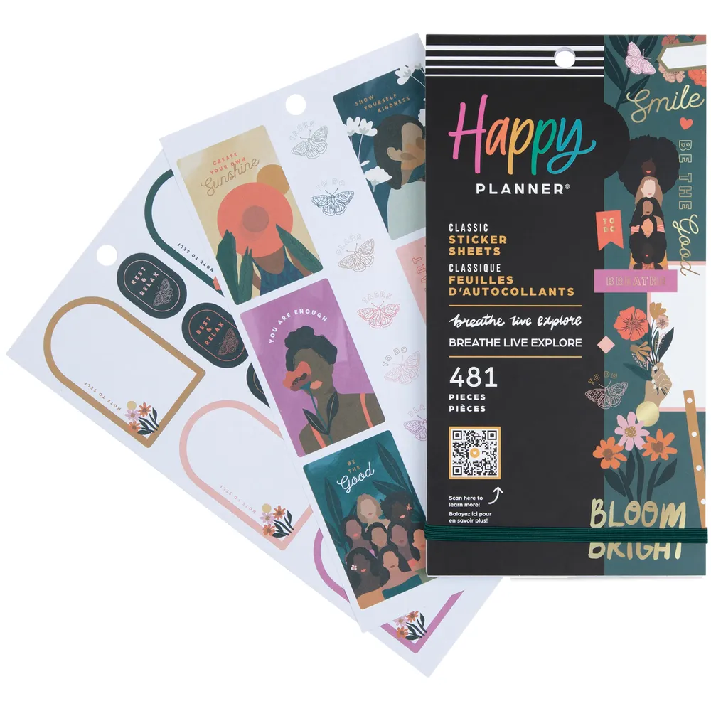 Happy Planner Breathe Live Explore Value Pack stickers 481