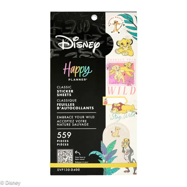 Happy Planner Roi Lion Embrace Your Wild stickers 559 Disney
