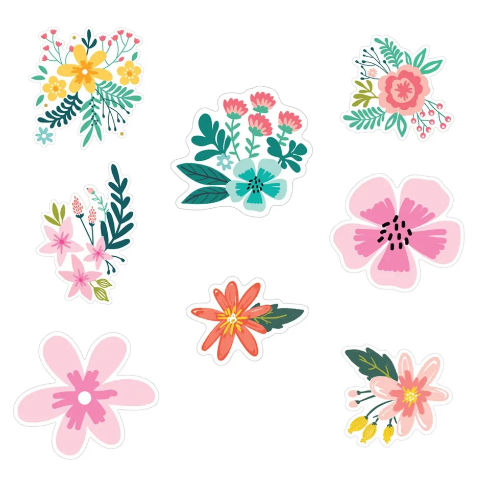 Happy Planner Rustic Floral stickers vinyle fleurs lot 8