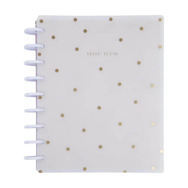 Happy Planner Hello Today planner non daté horizontal 12 mois