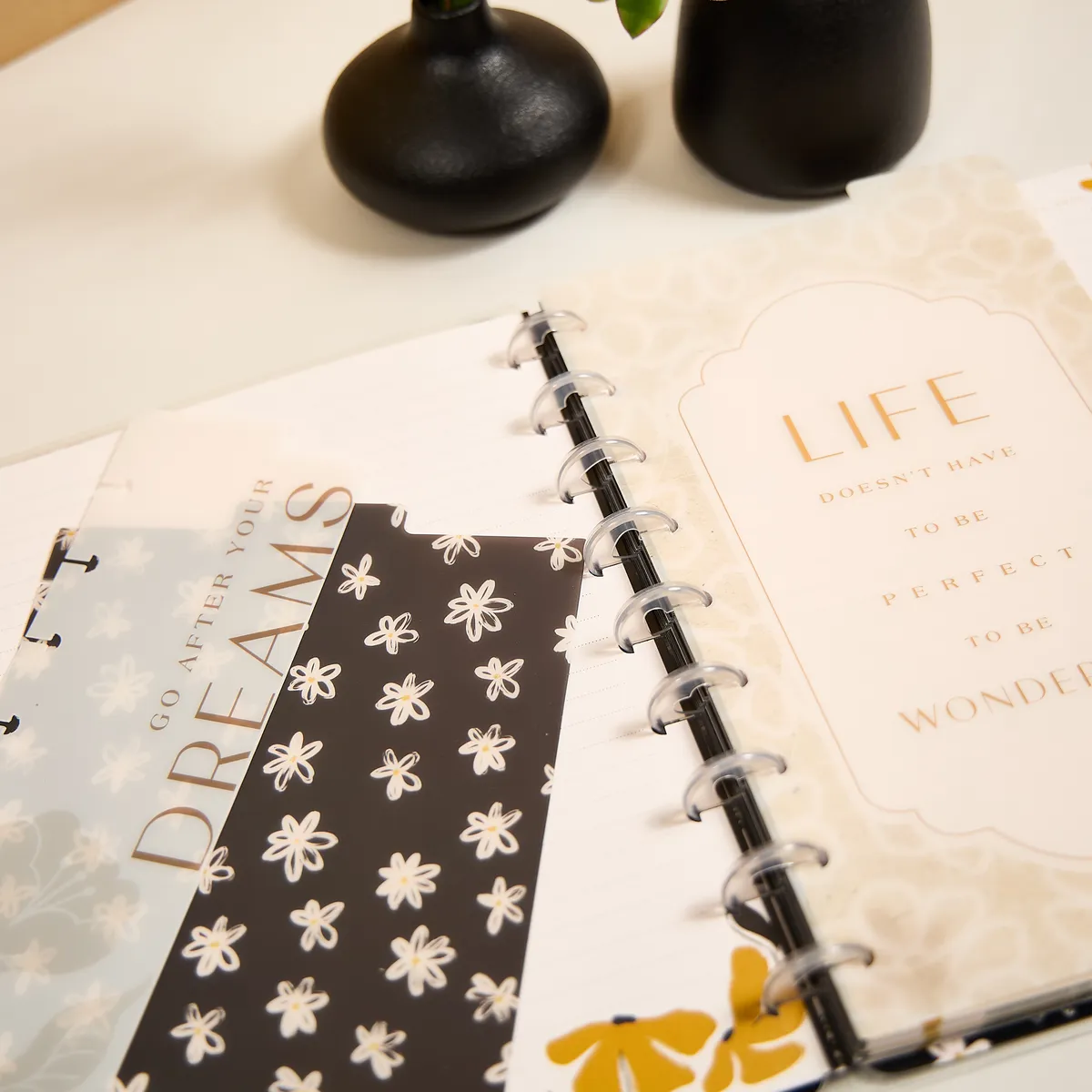 Happy Planner Modern Craft Dashboard Classic 3 intercalaires floral