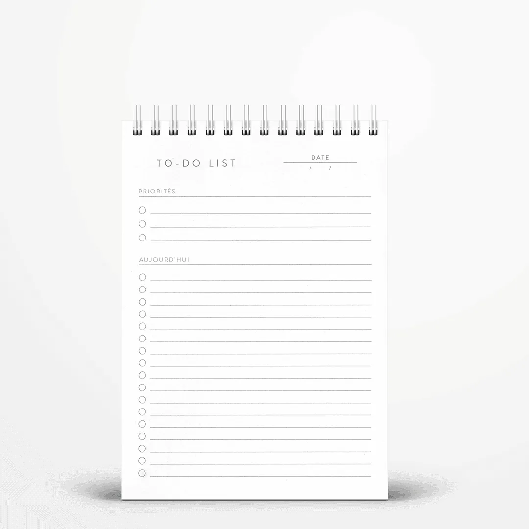 My365 To-do list quotidienne bloc-notes non daté 12,5x17,5